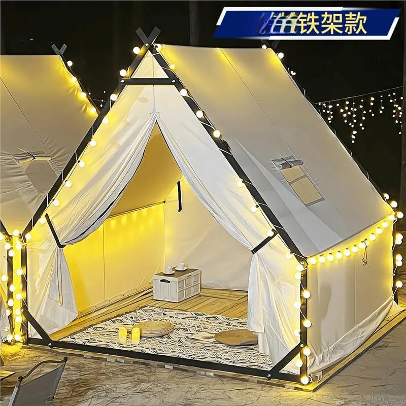 Steel structure triangular tent outdoor camping scenic B & B camp tent