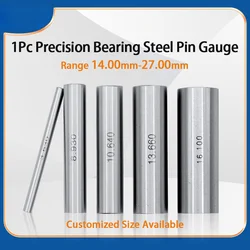 1pc,Range 14mm-27mm,Pin Gauge,Plug/Hole/Customized Gage,Step 0.001mm,Tools for Carpentry,Inspection,Mechanical and Measurement