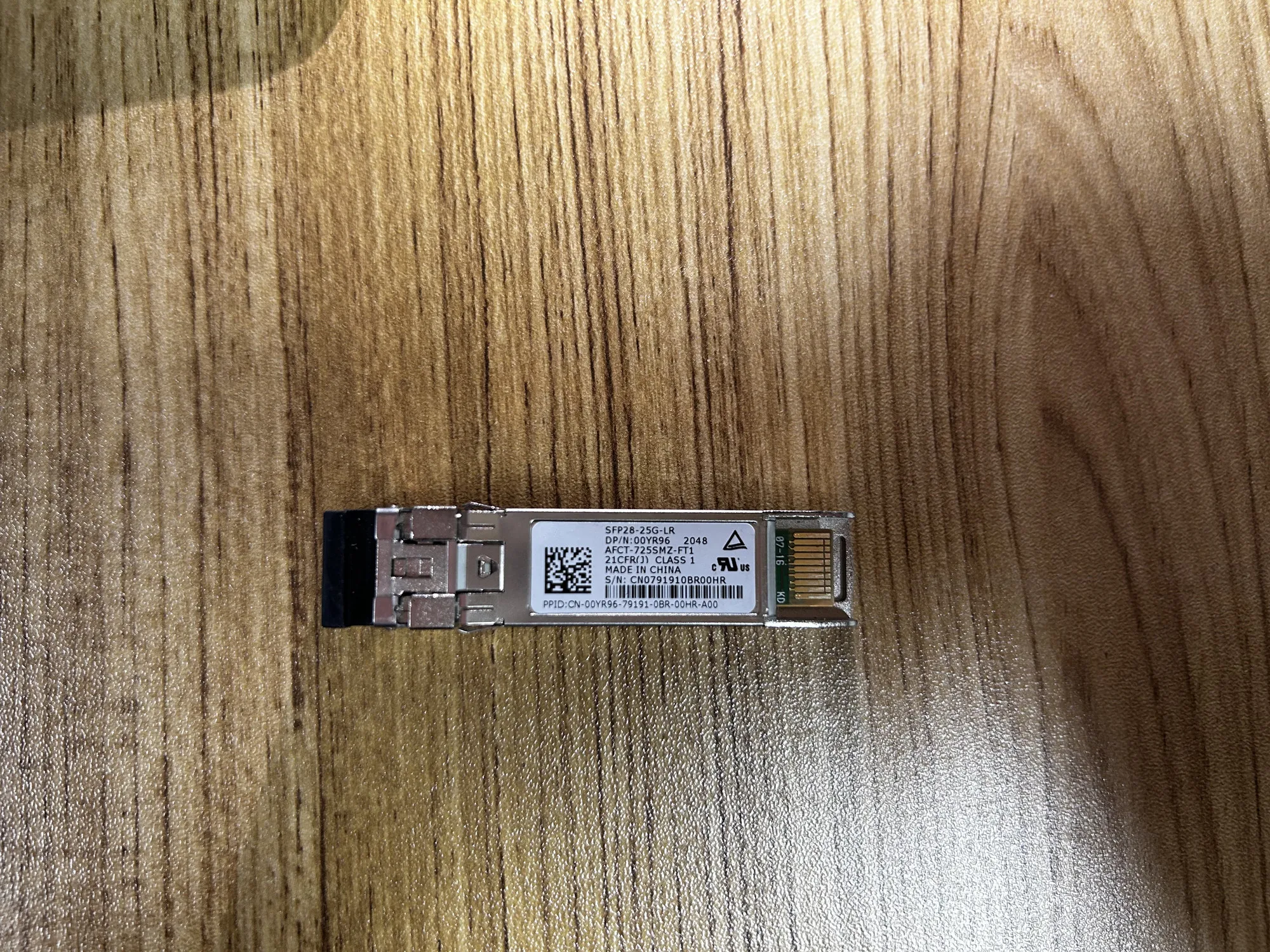 Original Transceiver SFP 25G LR 00YR96 AFCT-725SMZ-FT1 SFP28-25G-LR 105-001-328-00 Optical Fiber 25GB 10KM 1310NM