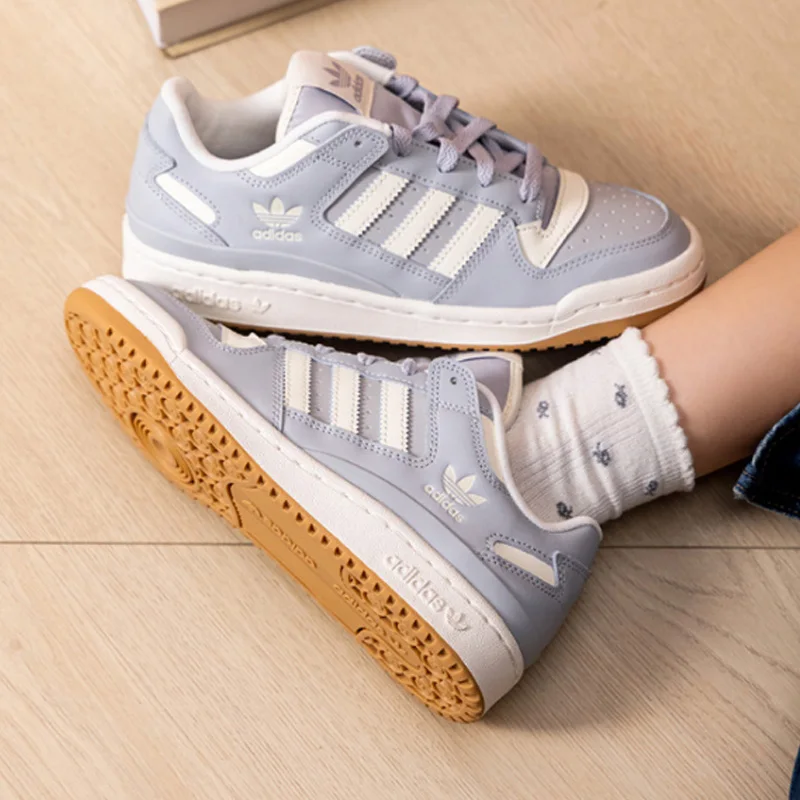 Adidas Originals SUPERSTAR FORUM LOW CL W KH7310 Leather Synthetic Rubber Lace‑Up Retro Street Casual Sneakers With Shoebox