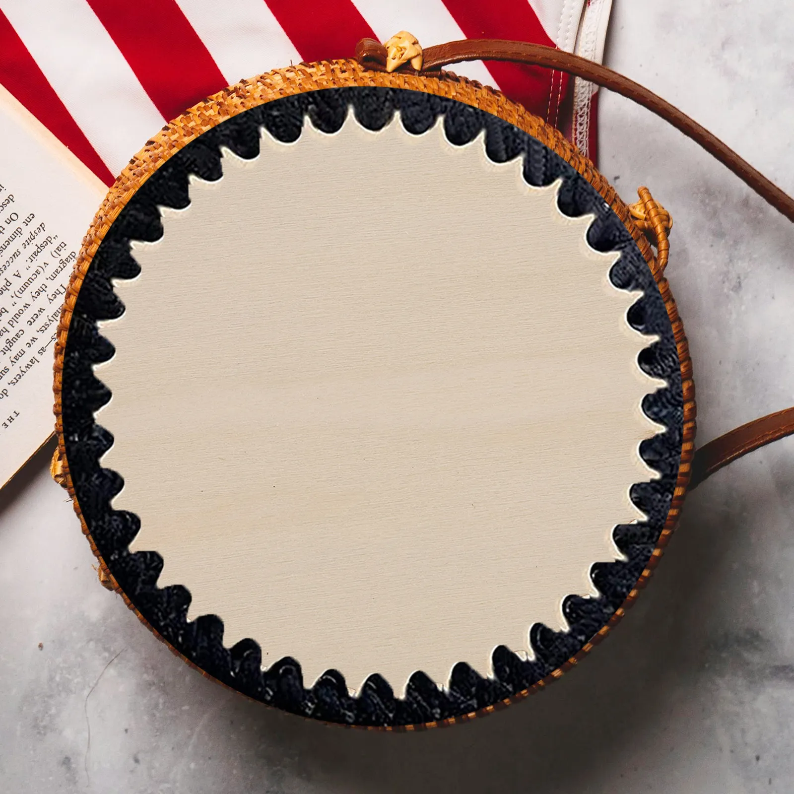 

5Pcs Wood Bag Bottom Crochet Base DIY Knitting Basket Weaving Material Sturdy Comfortable Touch Premium Round Shaper Pad