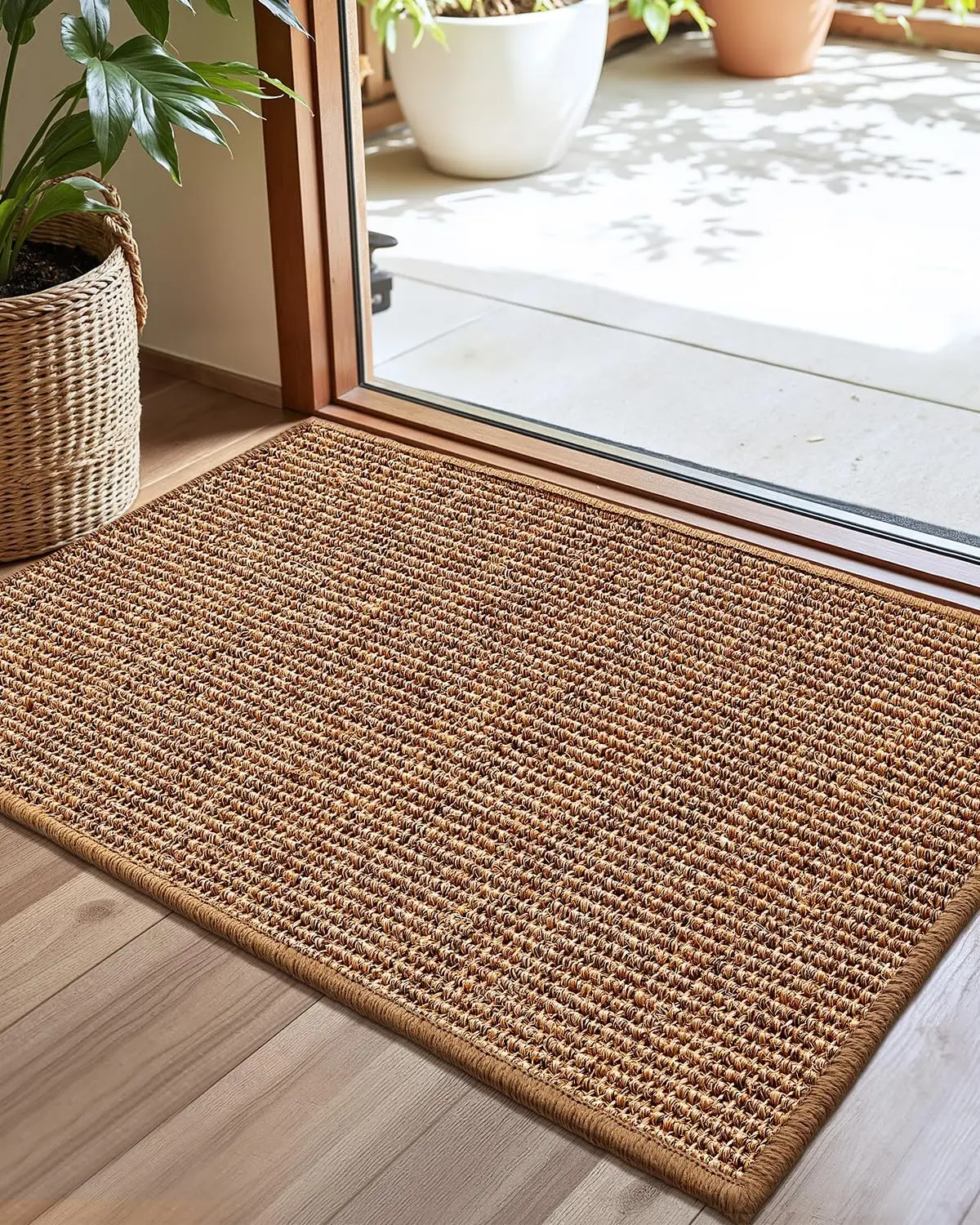 Handwoven Natural Jute Indoor Door Mat, 32