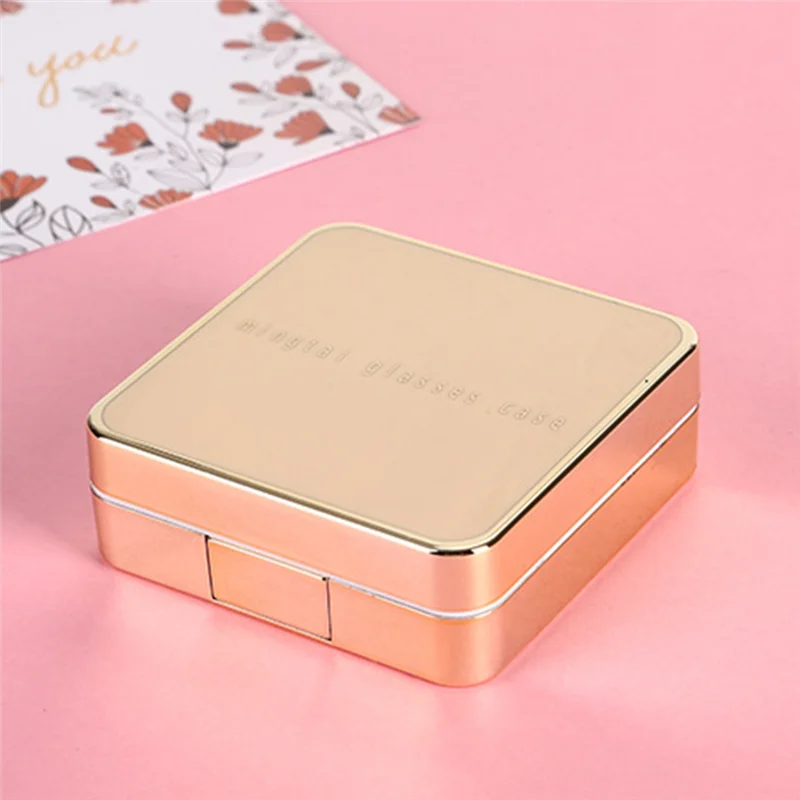 NOCM Contact Lenses Box  Portable Contact Lens Case  With Tweezer Suction Stick Set For Travel Kit Holder Random Color