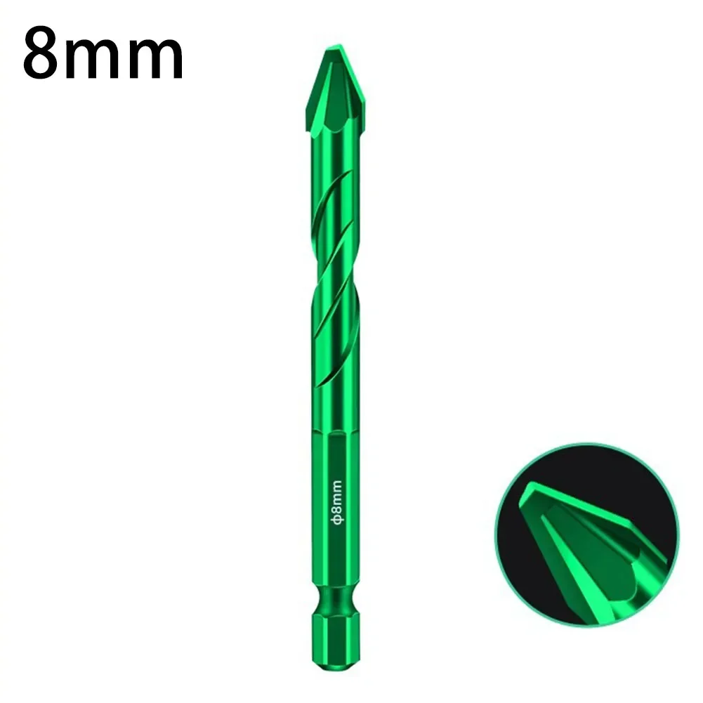 Forets excentriques pour poinçonnage de carreaux de verre, dalle de roche, foret triangulaire, 6mm, 8mm, 10mm, 12mm, longueur 90mm, poignée 6.35mm, 6-12mm