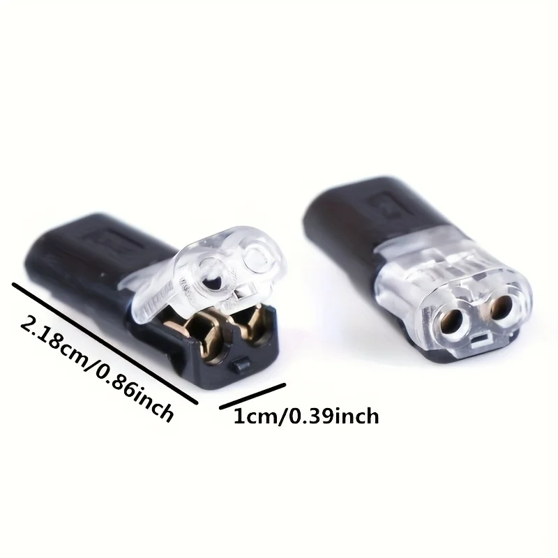 20/30/50pcs Car Electrical Connector Wire Cable Automotive Electrical Connectors Strip Terminal Connection 2 Pin Way Plug