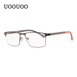 Men's glasses myopia eyeglasses bluelight blocking computer glasses men minus diopter see far clear metal glasses frame custom