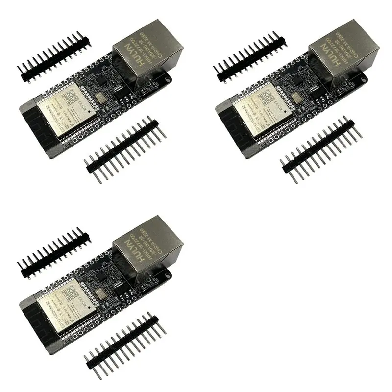 

【ПРЕС-ПРЕП!】3X WT32-ETH01 Беспроводной модуль ESP32 Сеть последовательного порта Bluetooth + комбинированный шлюз Wi-Fi
