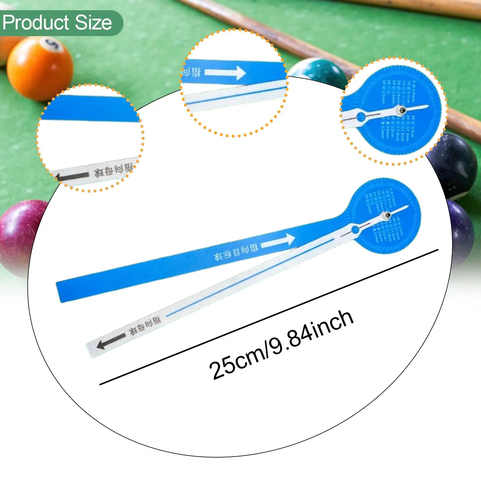 Attrezzatura per la mira della palla angolare da biliardo Attrezzo per stecca dritta per snooker
