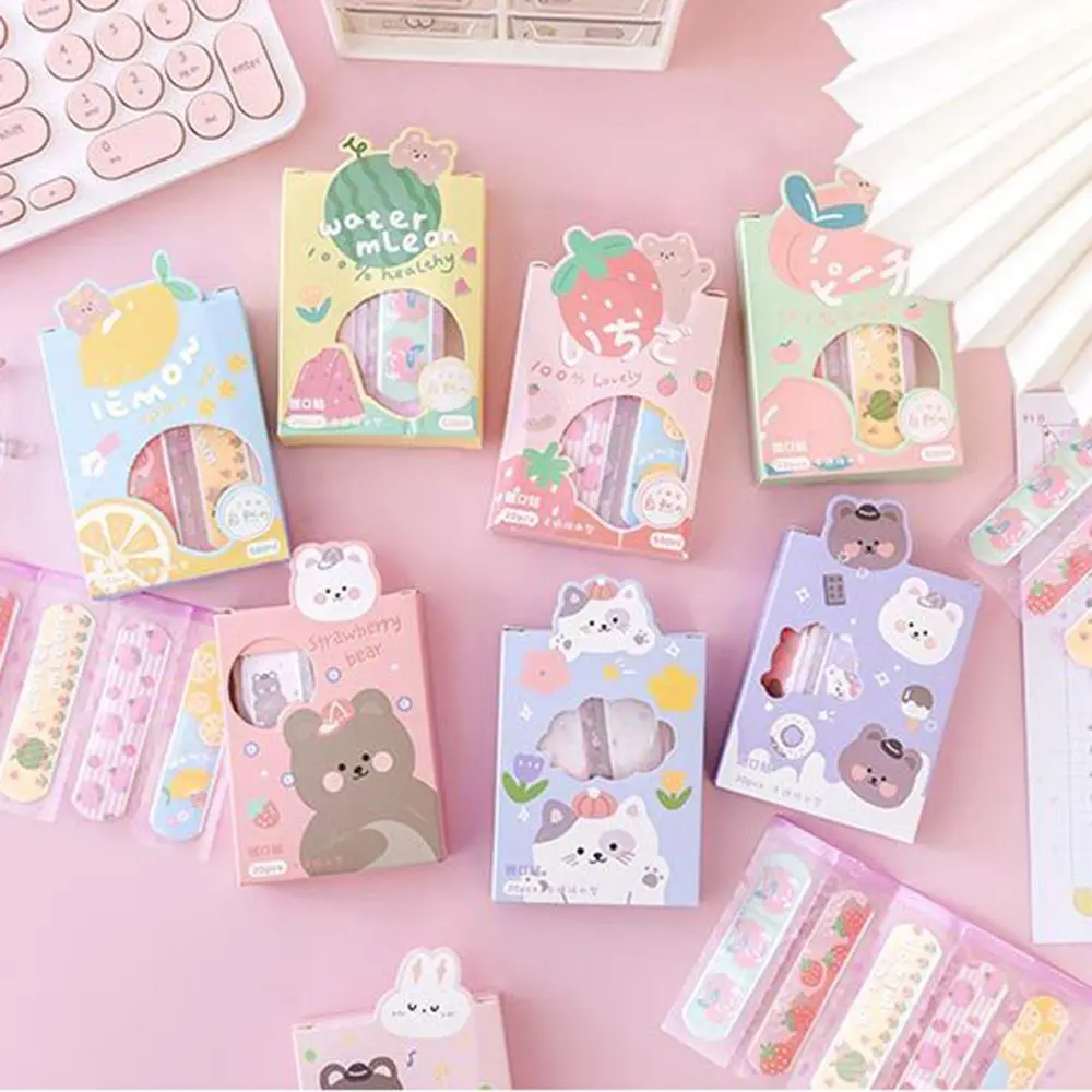 

Cute Emergency Kit Aid Patches Children Bandages Sticker Travel Band Aid Adhesive Bandages Wound Plaster Bandages