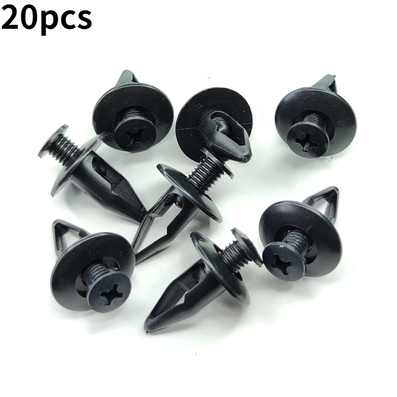20 sztuk nitów do błotników Mazda Fender Wheel Arch Lining Splashguard Scrivets Plastic Rivet Trim Clips Auto Fastener Akcesoria