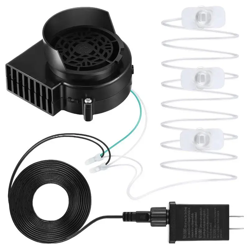 Motor de ventilador de 12V y 1,2 a para decoración de jardín, ventilador inflable de repuesto con 3 LED, para patio, 1 Juego