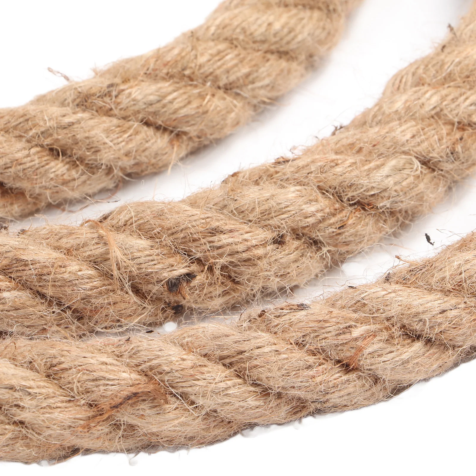 حبل القنب الأصفر الملتوي، حبل الجوت السميك الطبيعي، أرجوحة، درابزين القارب