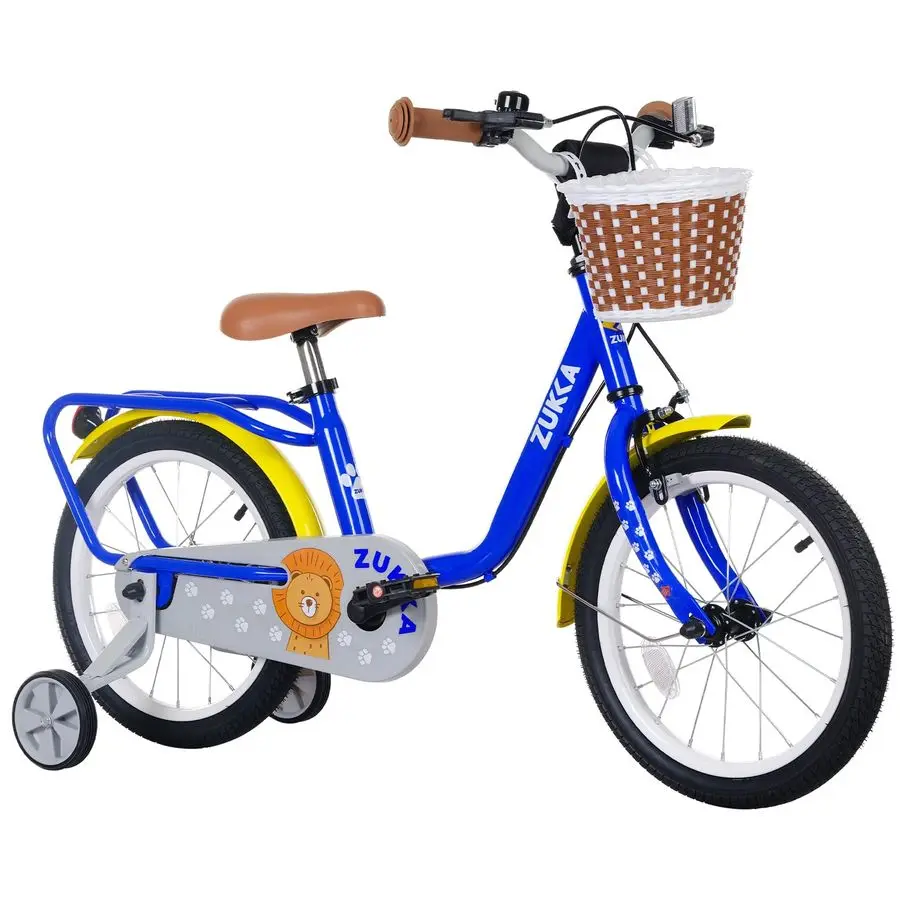 

Inch Girls Boys Bike with Basket amp Training Wheels, 47 Year Old Bike for Girls Boys, Toddler Girl Boy Bicycle with Dual Brakes