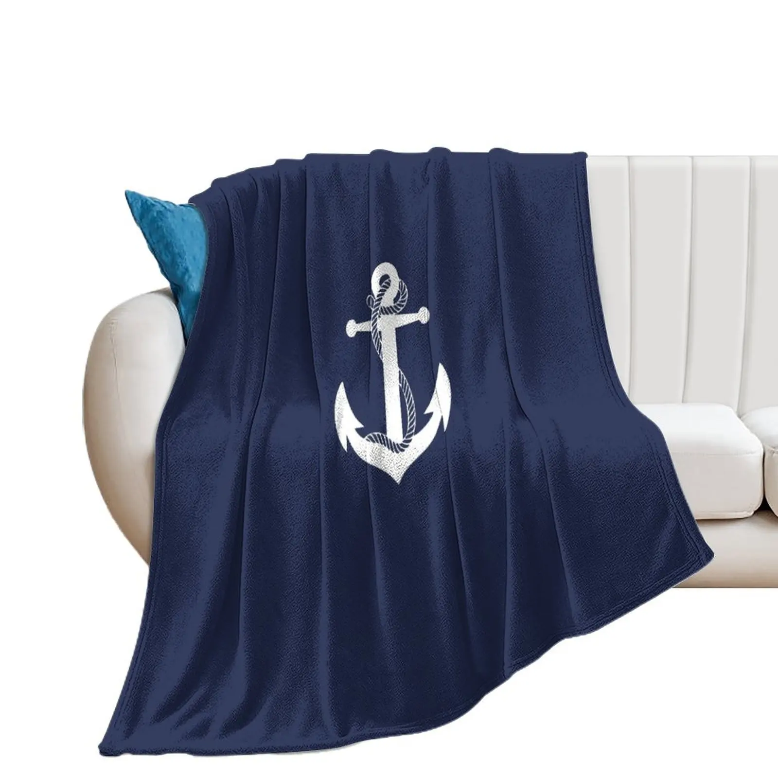 

Anchor White Throw Blanket Hairys Kid'S Large Blankets