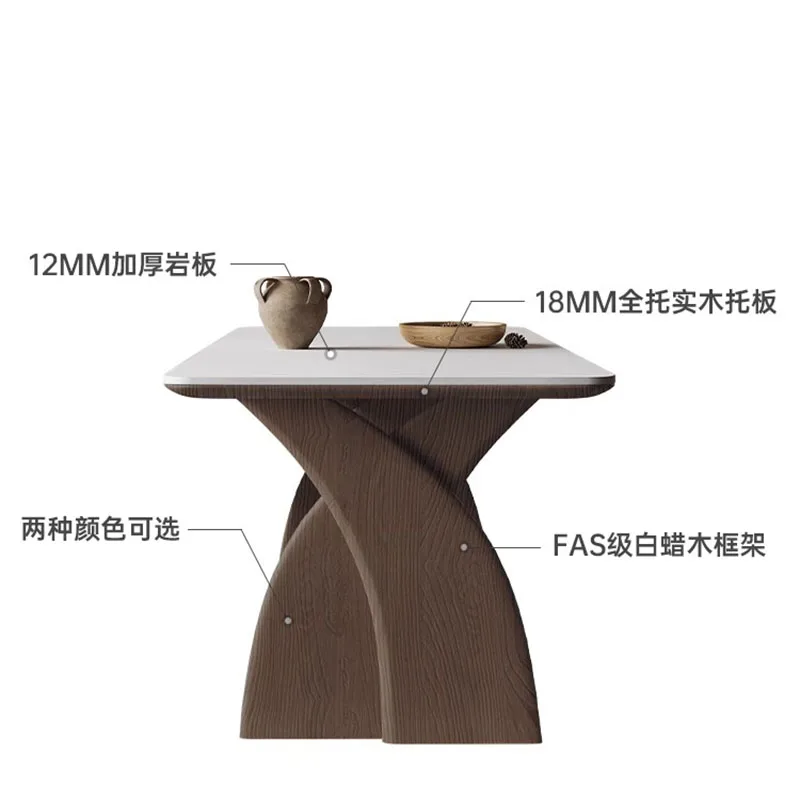 Light And Luxurious Slate Dining Table Small Family Living Room Modern Simple Rectangular Mesas De Comedor Slate Dining Table
