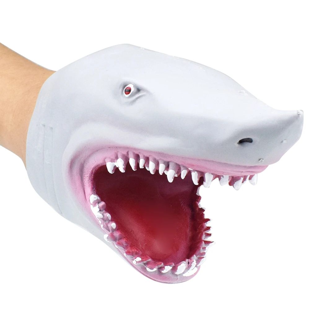 TPR 동물 인형 장난감 만화 동물 머리 장갑 파티 소품 부모-자녀 상호 작용 소프트 무취 소년 소녀 휴일 선물