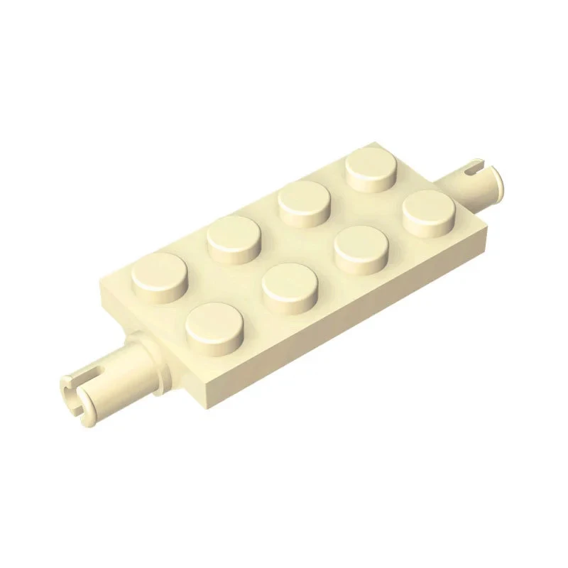 100pcs MOC Parts 30157 Plate Modified 2 x 4 with Pins Compatible DIY Assmble Building Blocks Toy Particle Kid Puzzle Brain Gift