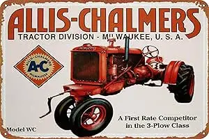Allis-Chalmers Tin Metal Sign Model WC Poster Retro Metal Sign Vintage Tin Sign for Cafe Bar Home Wall Decor 12 X 8 inch 1p sign