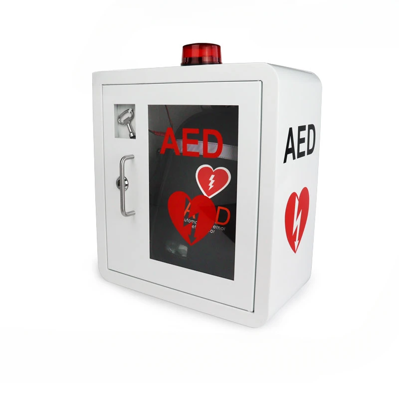 Supply Meditech wall mounted defibrillator outer box AED storage box placement cabinet