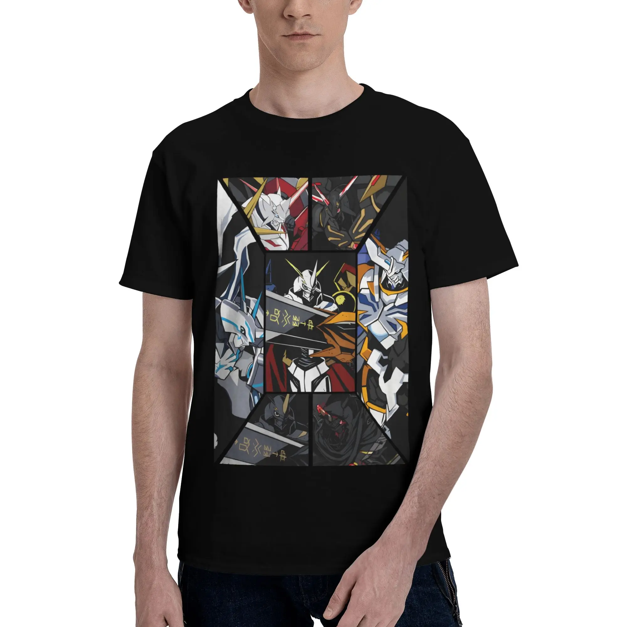 Digimon 28 Funny 100% Cotton T-Shirt Bandai Tops Tees For Men