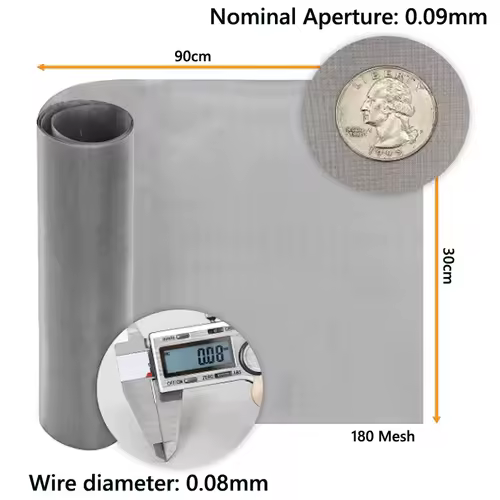 1-5pcs 304 Stainless steel filter screen 4/5/8/20/30/40-400 Mesh Woven Wire High Quality Stainless Steel Screening Filter Sheet - Image 3