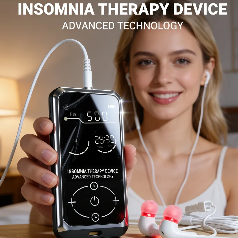 

HLKGO Clinical Grade CES 2.0 Electronic Apparatus, Non-Invasive Sleep Aid for Insomnia Migraine Tension Headache Relief