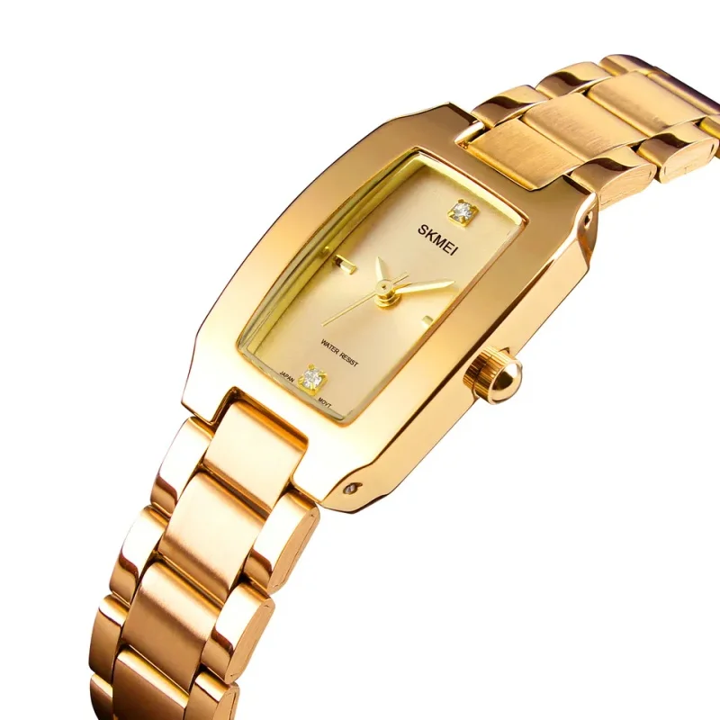 Montre-bracelet à quartz en acier inoxydable pour femme, montres élégantes pour femme, petit bracelet exquis, mode de luxe, degré d'eau