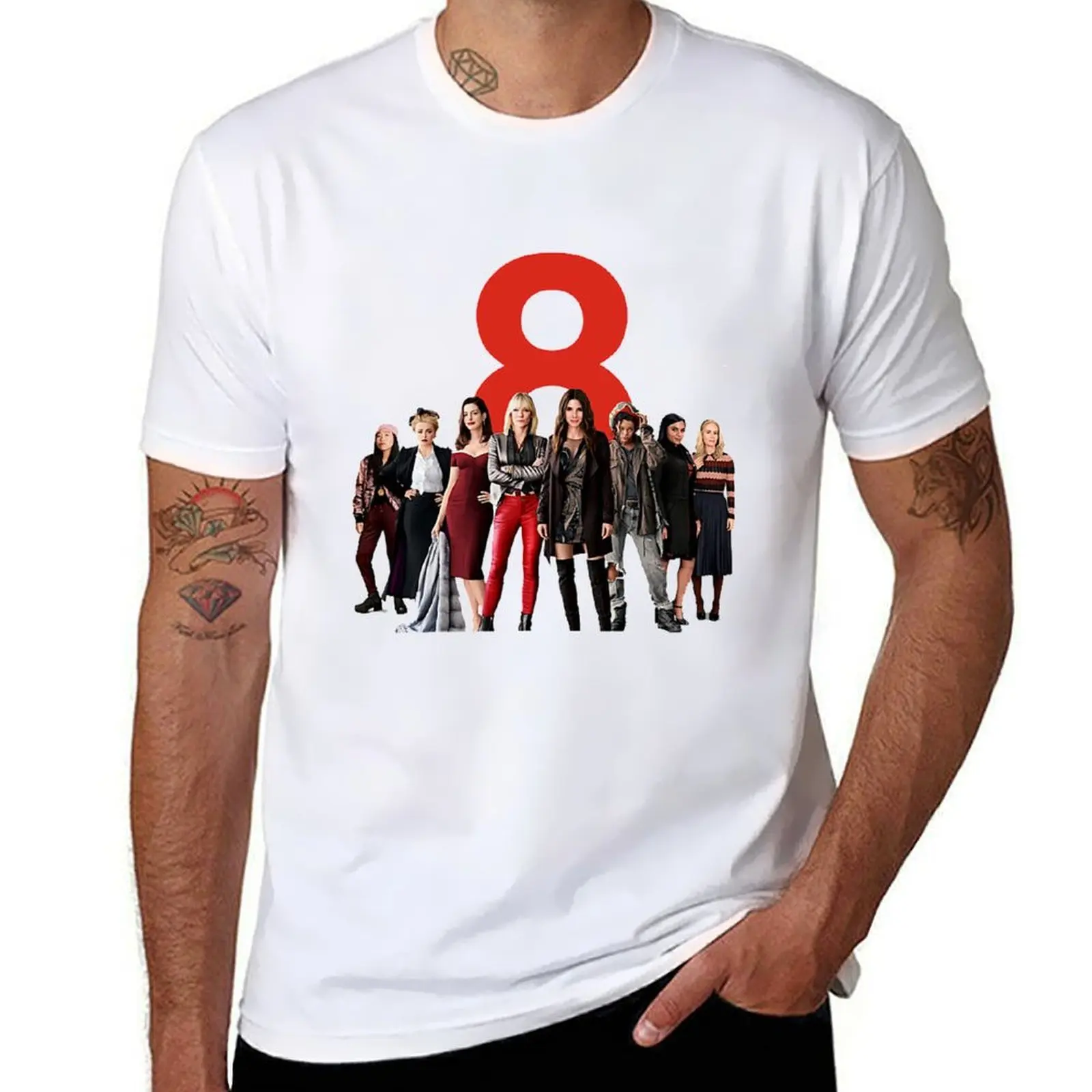 

Ocean 8 T-Shirt anime t shirts oversize t shirts cotton 100% T-Shirt