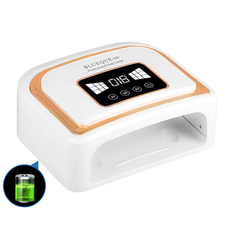 

*120W rechargeable manicure lamp phototherapy machine quick-drying LED nail polish glue baking lamp power storage