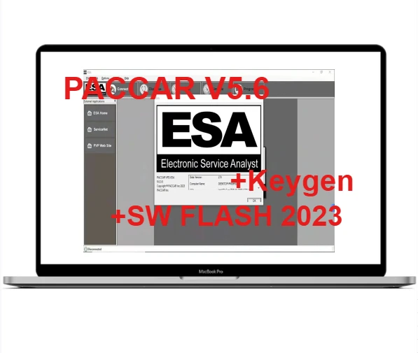 

Автомобильное программное обеспечение ESA Электронный сервисный анализатор 5,6 + 2023 SW FLASH FILE с Keygen Unlock PUNLOCK для Paccar Программное обеспечение для ремонта автомобилей