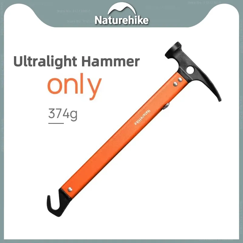 

Naturehike Multifunctional Ultra Light Aluminum Alloy Hammer Outdoor Portable Camping Tent Tool Hammer Field Survival Equipment