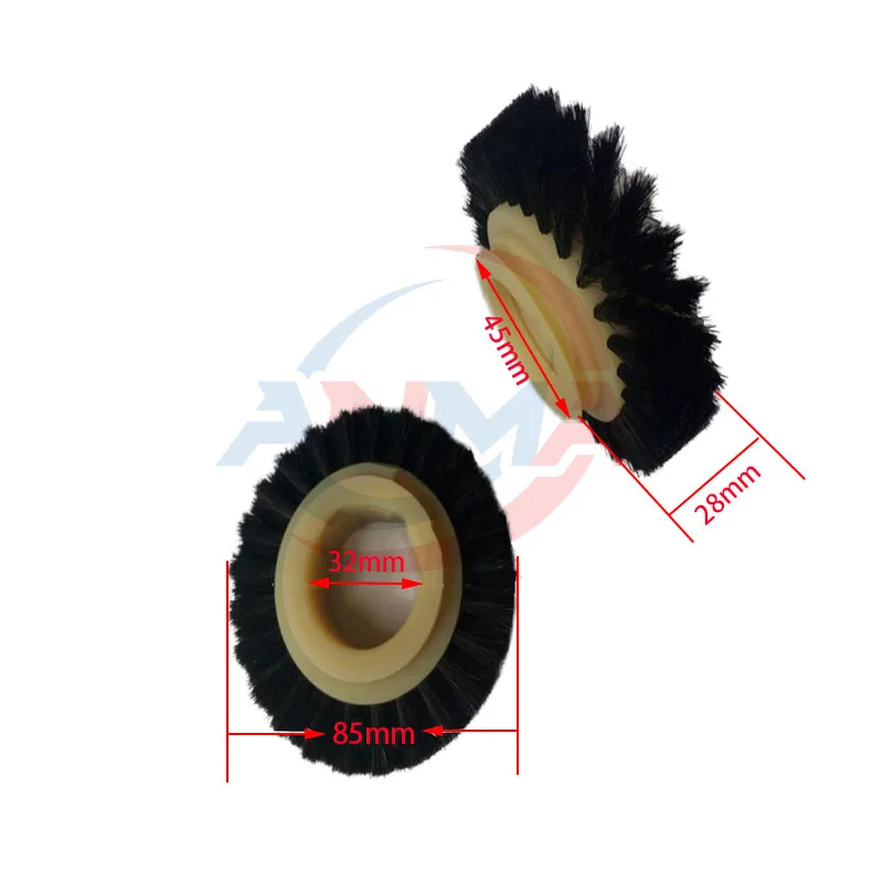 KBA roda suku cadang mesin cetak KBA105 roda sikat keras hitam 85MM × 32MM 1 buah