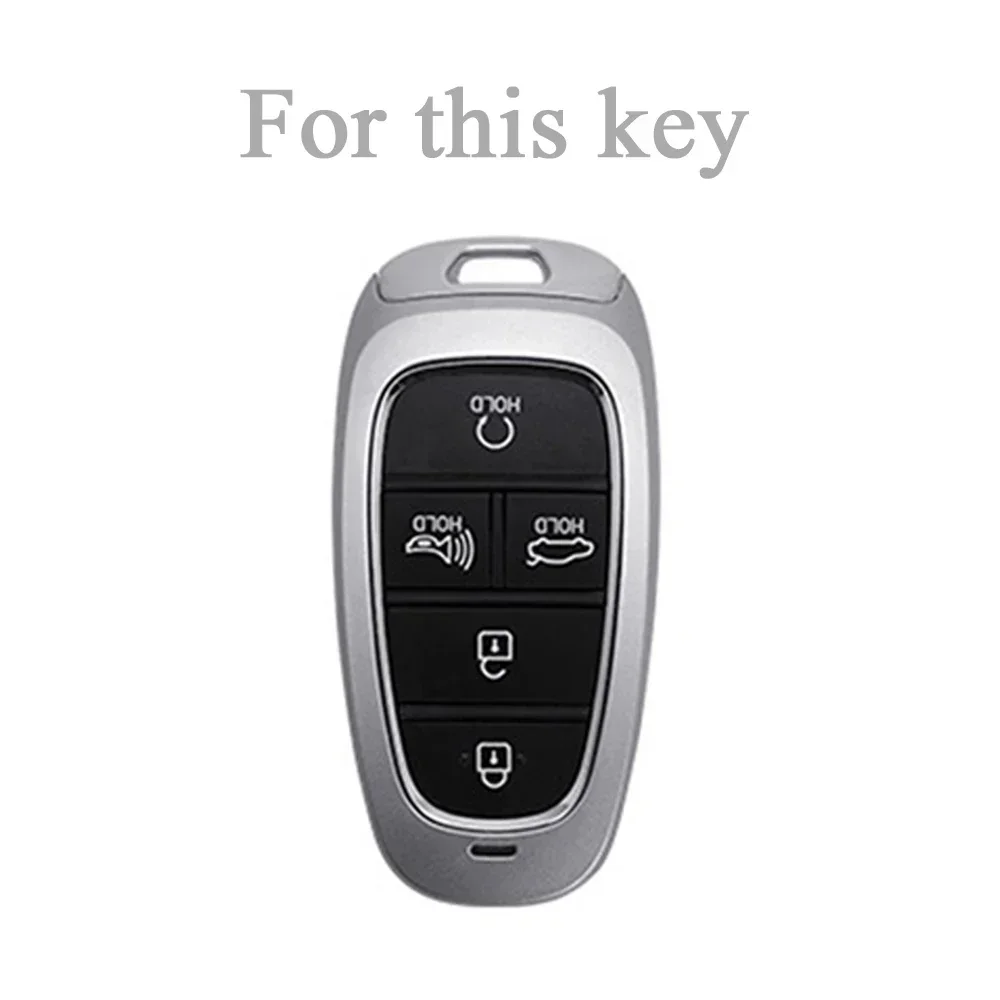 Tpu Car Key Case for Hyundai Tucson NX4 Santafe DN8 Sonata Solaris Hybrid Nexo Key Cover Holder Protector Shell Car Accessories
