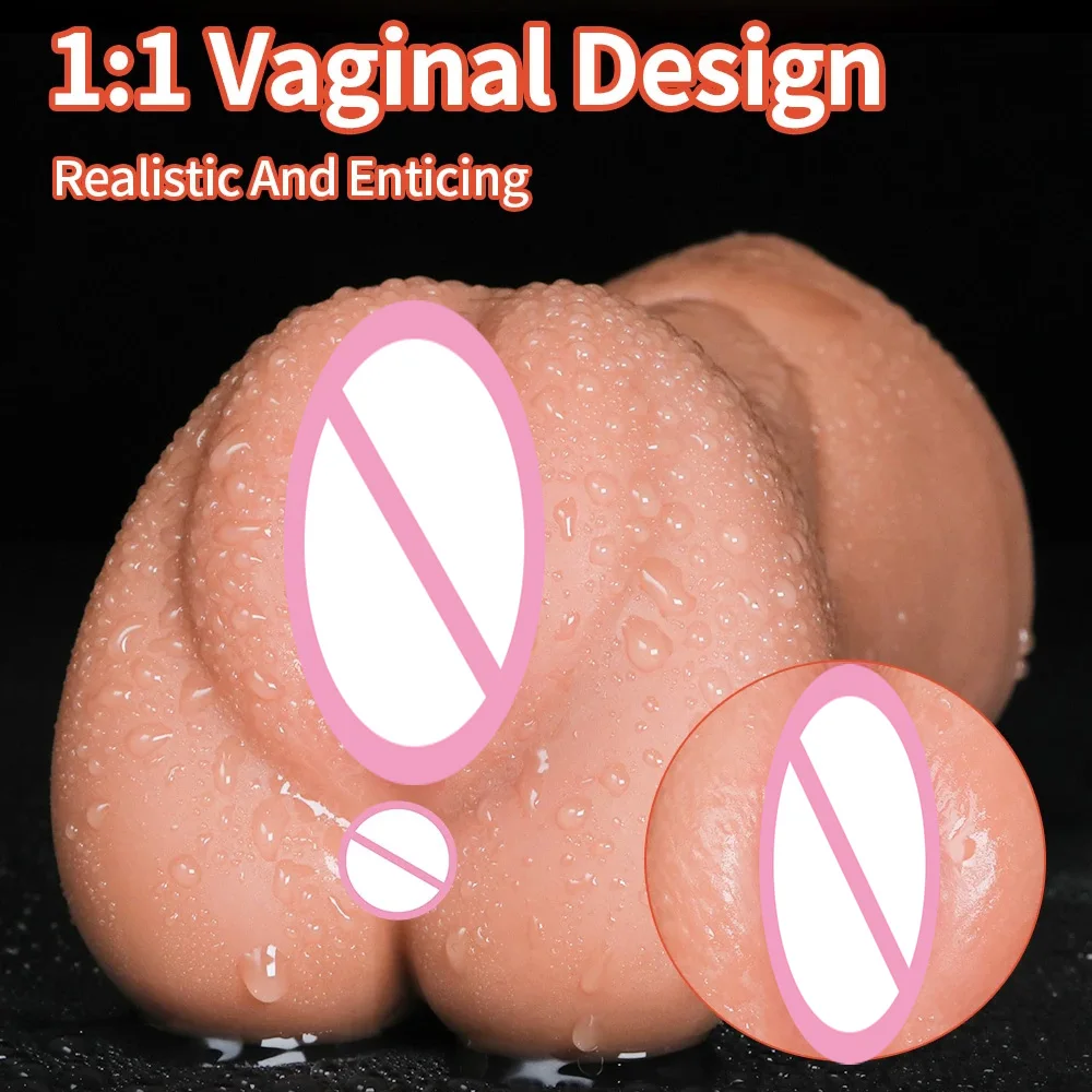 Realistic Male Masturbators Cup Artificial Vagina 3D Pocket Pussy Real Vagina Sextoys Silicone Sex toy for Men Adult Product