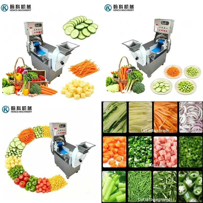 High Quality Commercial Vegetable Chopper Fruit Slicer for Carrot Onion Potato Salad Cutter Kitchen Food Processor