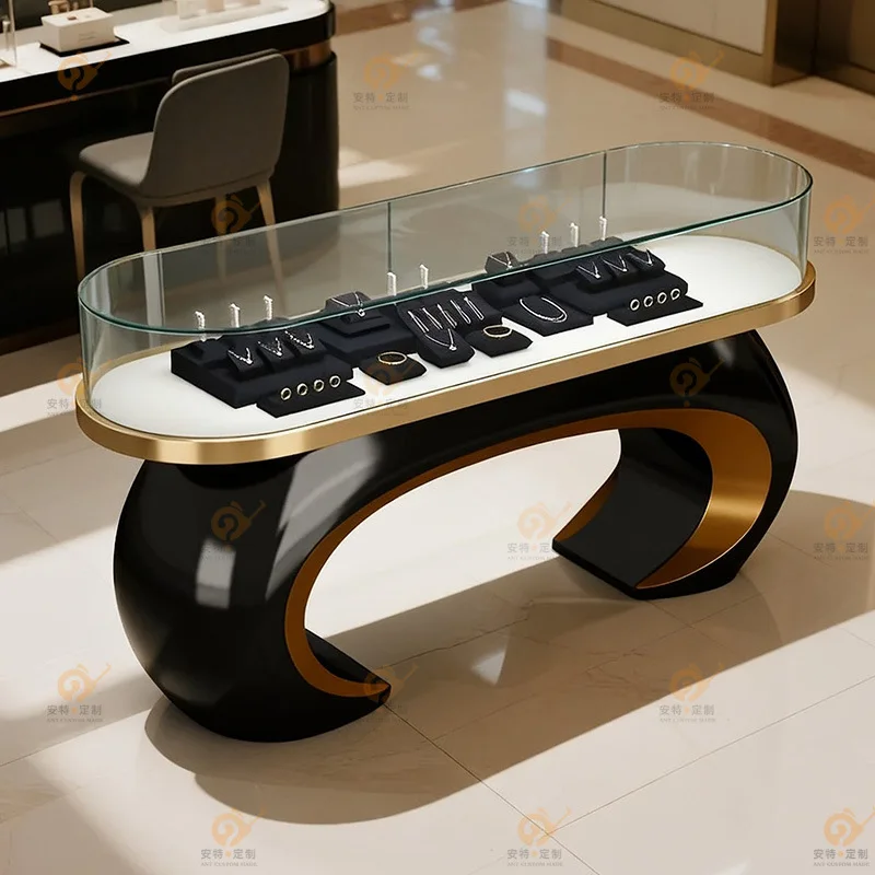 Jewelry Display Cabinet Product Display Transparent Glass Glasses Nakajima