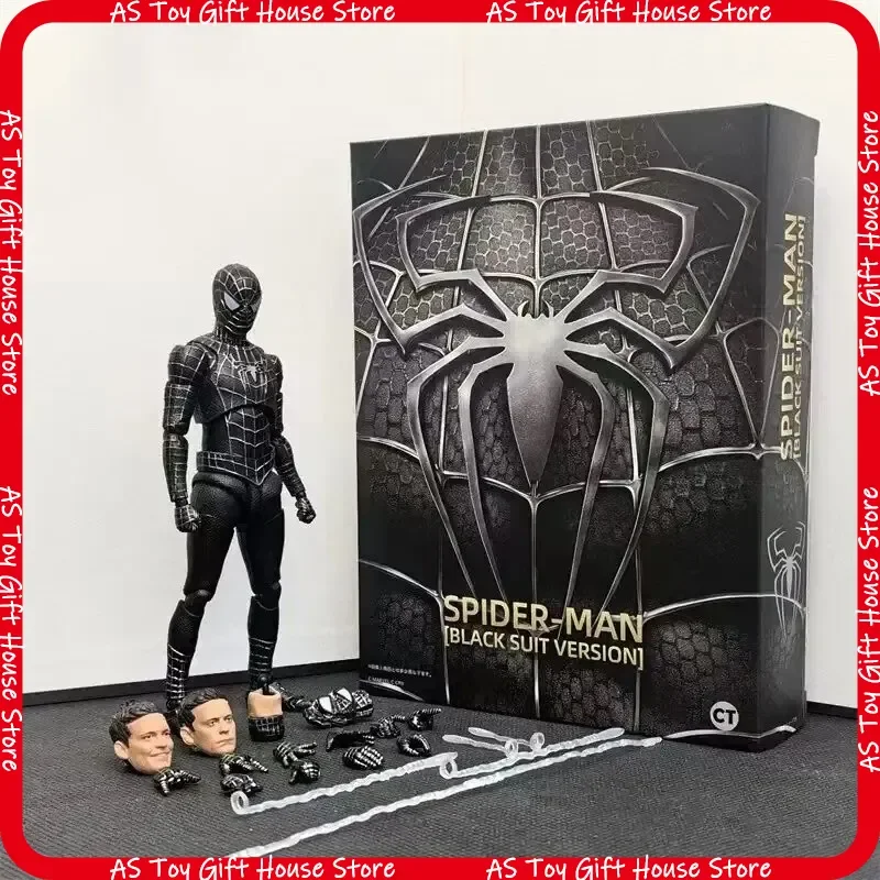 Hot Toys 14cm Spiderman Actionfigur - Peter Tobey Maguire Version Anime SHF Bewegliche Gelenkmodell-Puppe Sammlerstück Geschenk