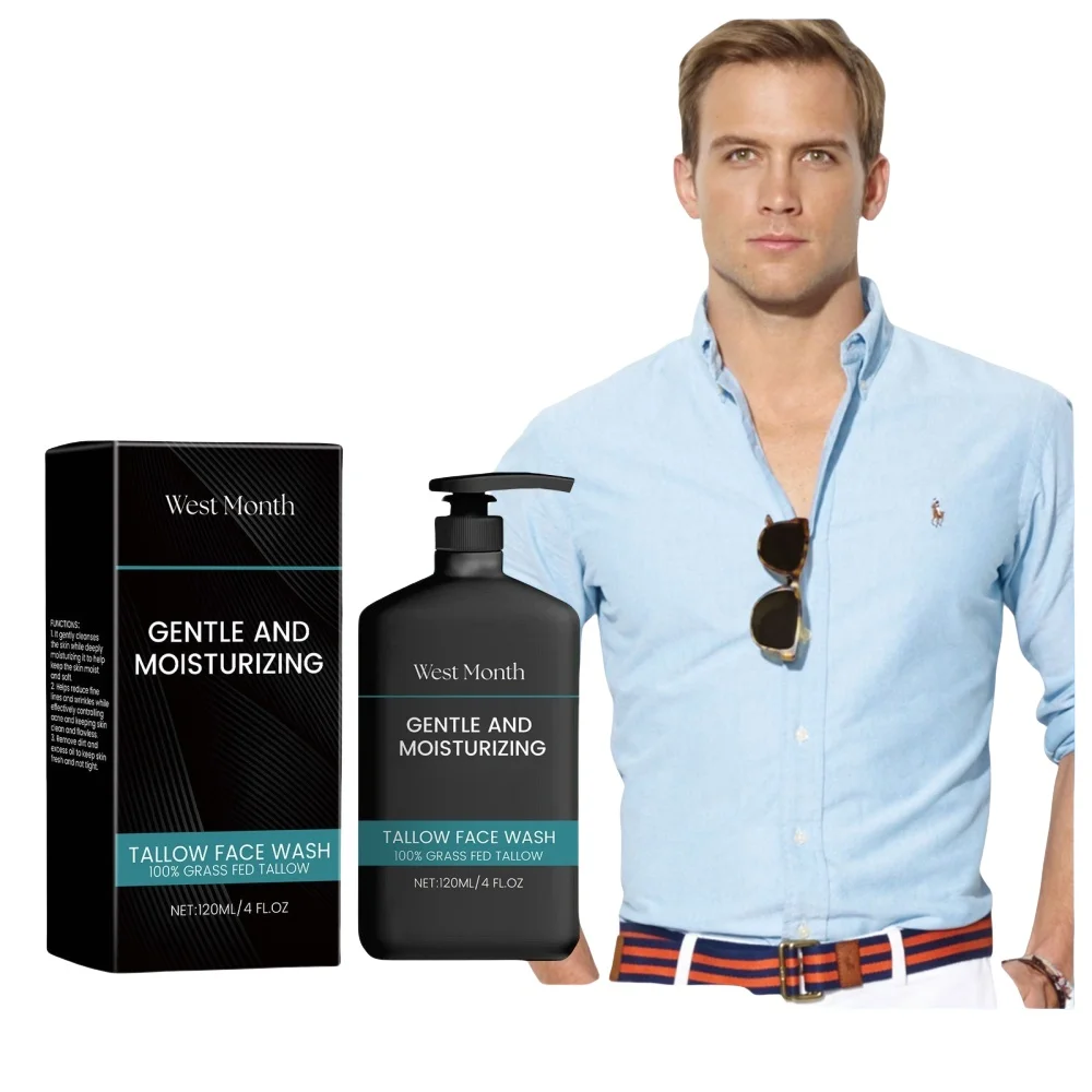 

Men's facial cleanser deeply cleanses, controls oil, removes acne, blackheads, and prevents pore blockage