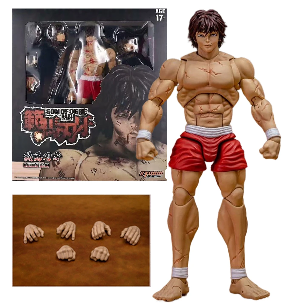 アニメピクルス範馬刃牙フィギュアモデル関節可動玩具二頭像ギフトコレクション装飾品PVC