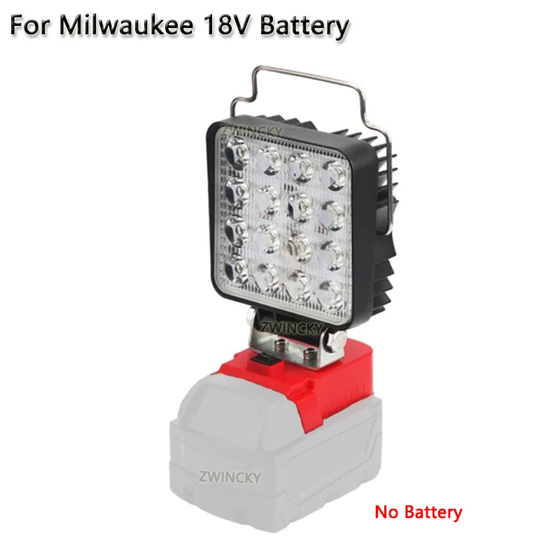 

NEW Camping Lamp LED Work Light For Milwaukee 18V Batteries Waterproof LED Cordless Flood Light for Workshop Emergencies