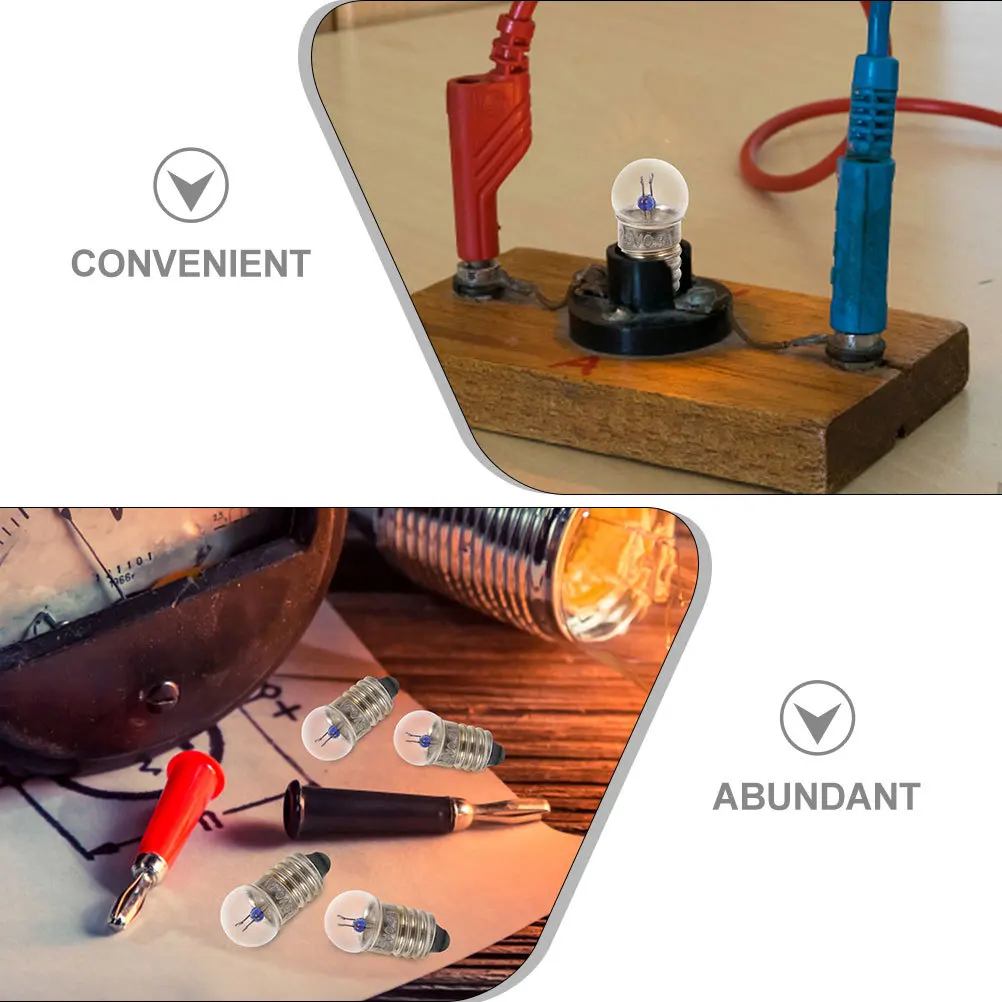 

25Pcs Screw Base Mini Light Bulbs 2.5V High Brightness Replacement Bulbs for Electrical Experiment Equipment Lighting