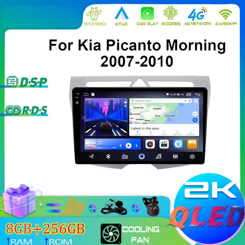 

For Kia Picanto Morning 2007-2010 Car Intelligent Systems Android Car Player GPS WIFI Carplay 4G Car Radio Navigation Stereo