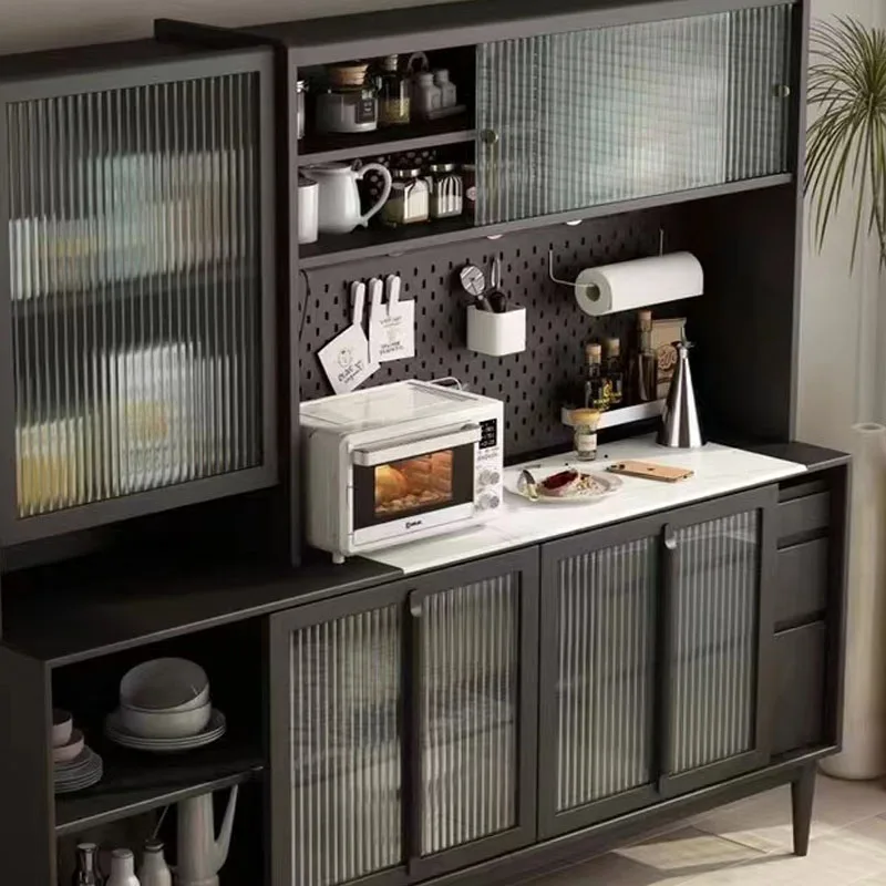 1PCS Soltted Hole pegboard storage cabinet metal tool hanging  display rack organizer sideboard Kitchen storage room