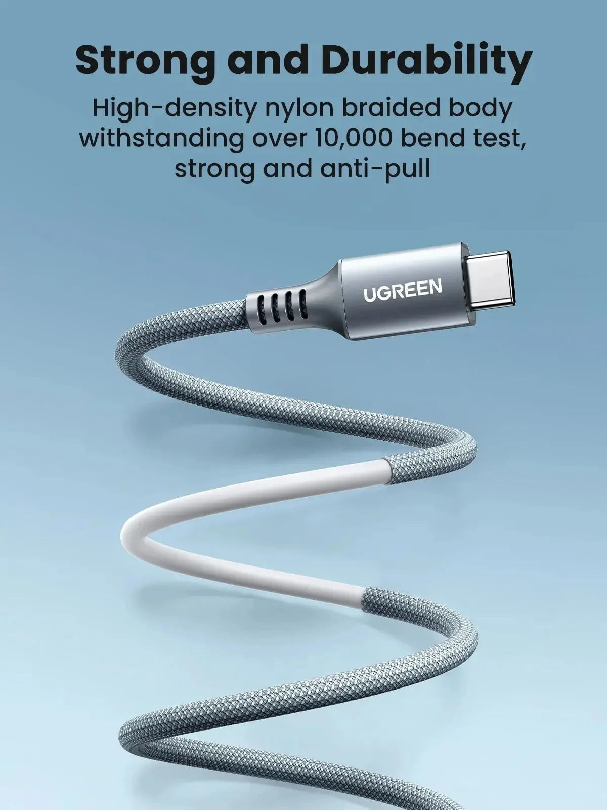 UGREEN 100 Вт USB C-кабель для быстрой зарядки для iPhone 15 Macbook Pro 22 Samsung 5A E-Marker Chip Кабель для быстрой зарядки USB типа C