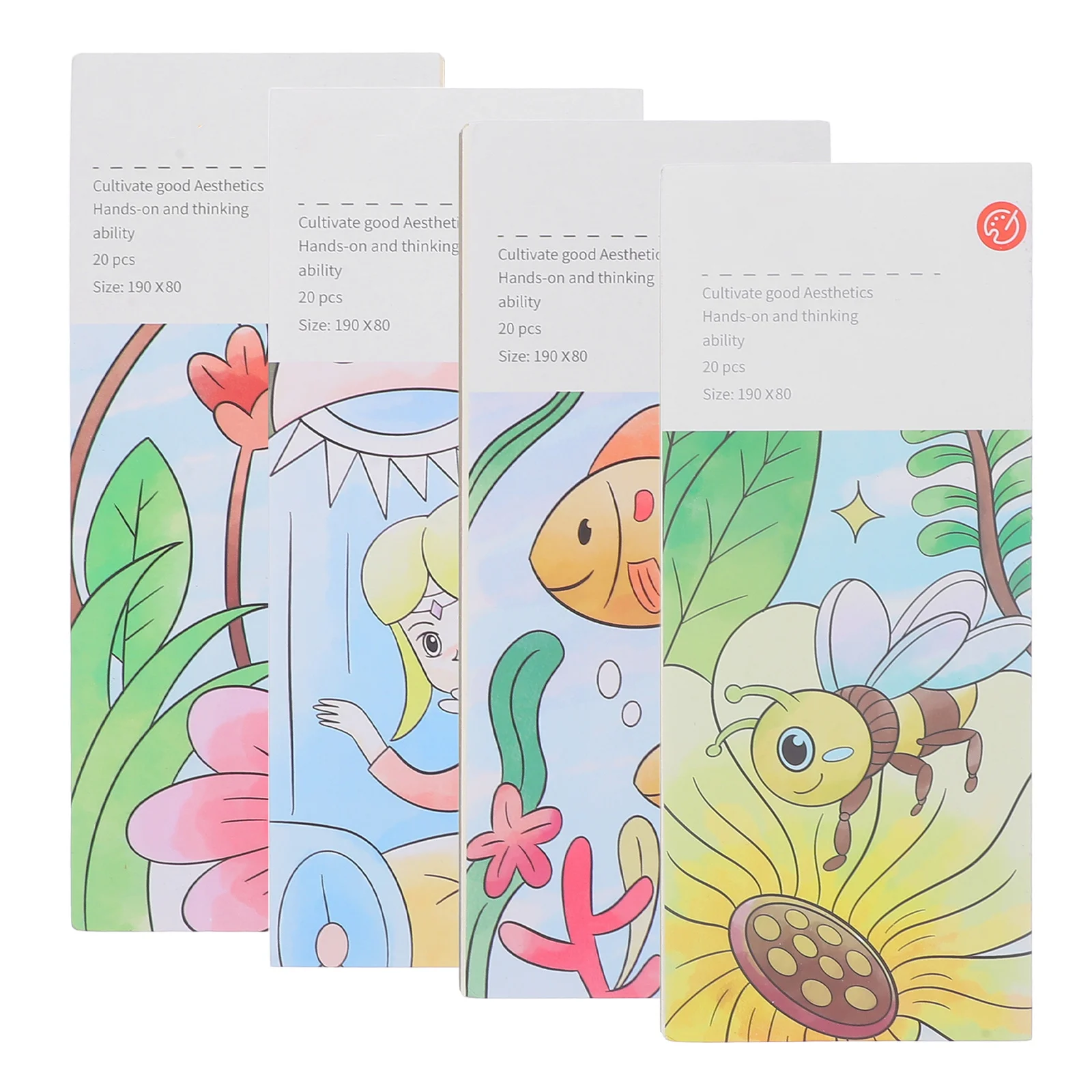 

1Set Watercolor Painting Book for Kids Safe Reliable Paper Easy-to-Use Drawing Paper Coloring Book Educational Art Gift