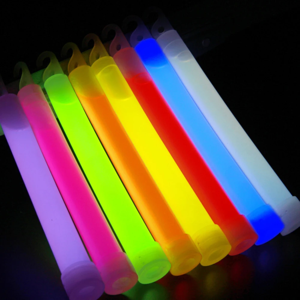 10PC 6Inch Glow Stick Chemical Light Stick Industrial Grade Glow Sticks Colorful Party Club Camping Christmas Chemical Lights