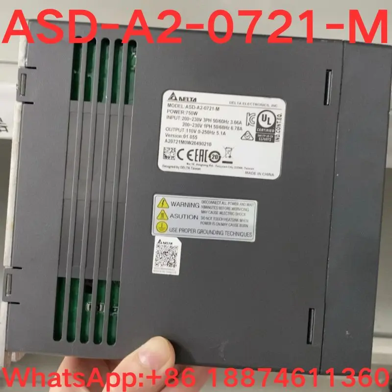 Second-hand test OK  Servo Driver ASD-A2-0721-M