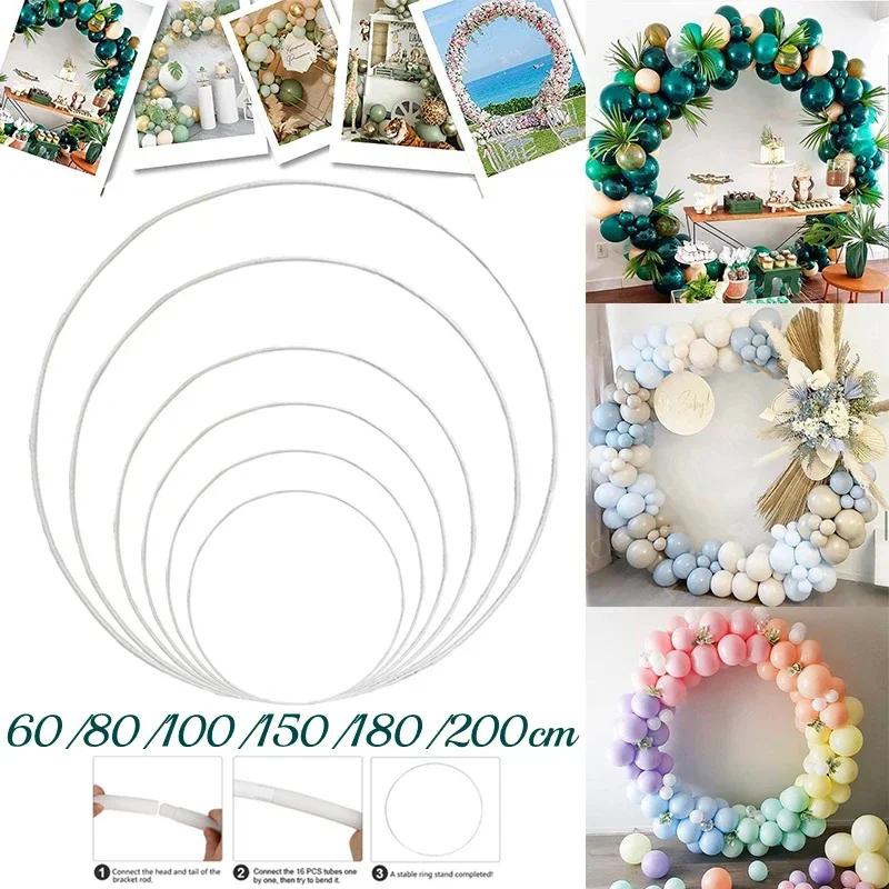 

6 SIZES Giant Big Balloon Ring Round Balloon Arch Balloon Circle Stand Holder Frame Ring Birthday Wedding Decorations Background