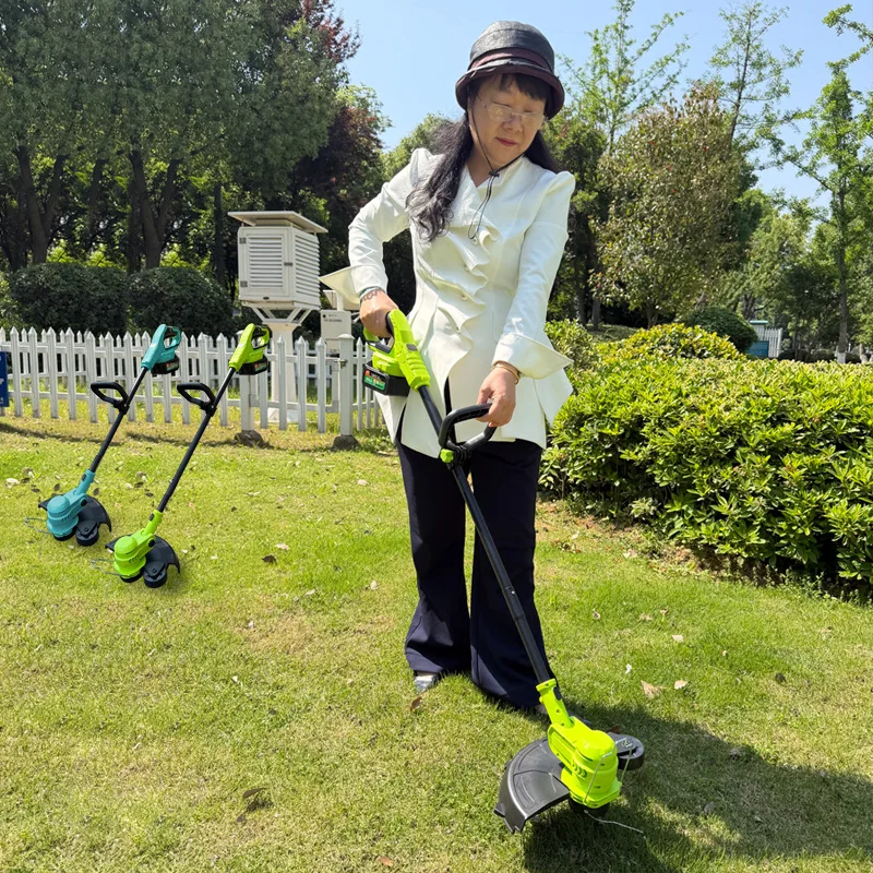 

12 Inch Electric Lawn Mower Small Household Handheld Garden Trimmer Desbrozadora Batería Debroussailleuse À Batterie 예초기 잔디깍기
