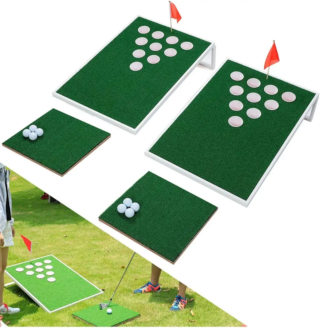 Golf Pong Set Exciting Golf Chipping Game Pong Chip Shot Game for Tailgate Beach Backyard Man Cave